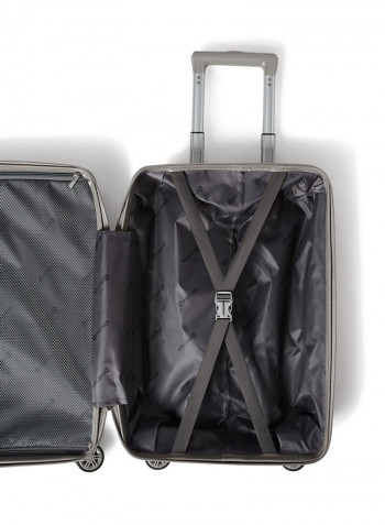 3 Piece Hardside Luggage Travel Trolley Bag Set Grey