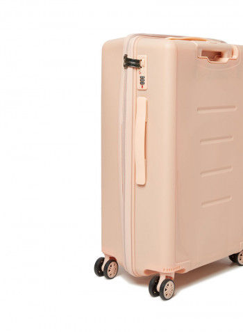 3 Piece Hardside Luggage Travel Trolley Bag Set Rose Gold