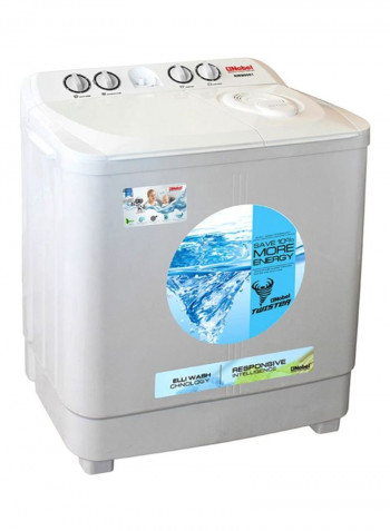 Twin Tub Semi Auto Washer White 8 kg NWM8001 White