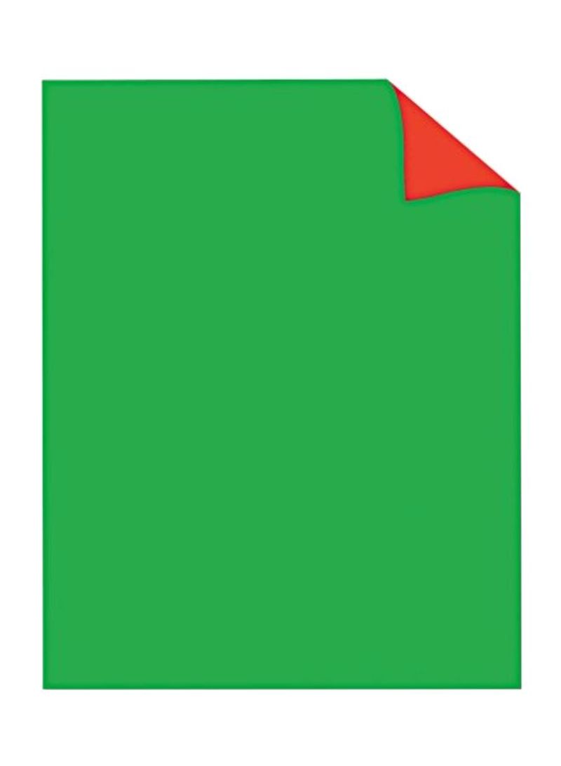 25-Piece Double-Sided Poster Board Set Red/Green