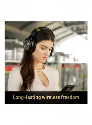 Bluetooth Wireless Stereo On-Ear Headphone Black/Yellow