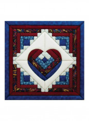 Log Cabin Heart Kit Red/Blue/White reviews Log Cabin Heart Kit Red/Blue/White