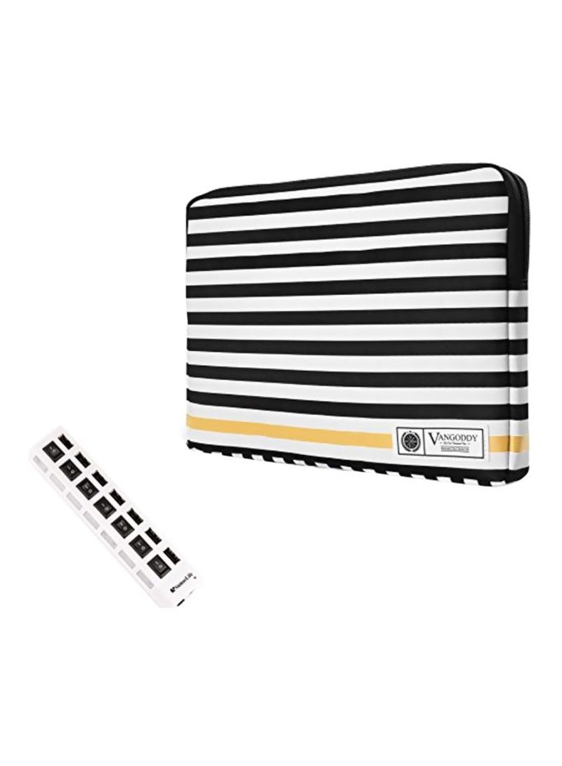 Protective Sleeve For HP Stream Elitebook ProBook Spectre Envy With 7 Port USB Hub 16 ichinch Black/White/Gold