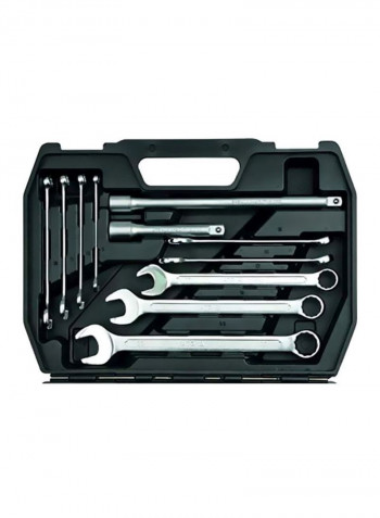 38-Piece Socket Set Silver/Black 0.5inch