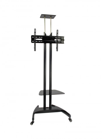 TV Floor Stand With DVD Rack And Camera Holder 26-70''inch Black