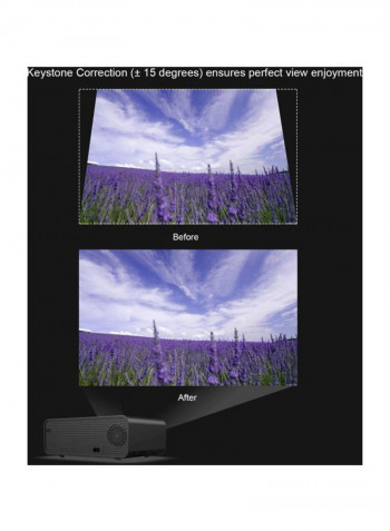 HD VGA Projector 3000 Lumens V6833B1-EU Black