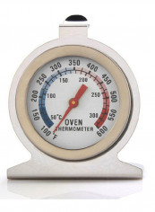 Analogue Oven Thermometer Silver/Beige 10x8x4centimeter
