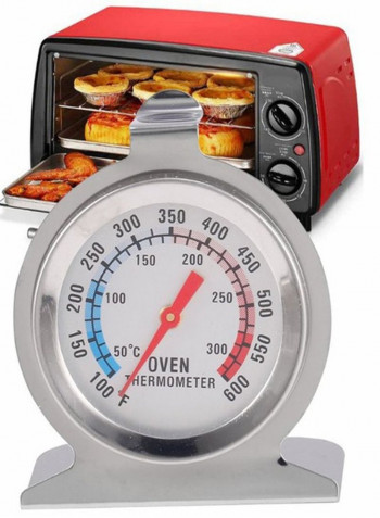 Analogue Oven Thermometer Silver/Beige 10x8x4centimeter