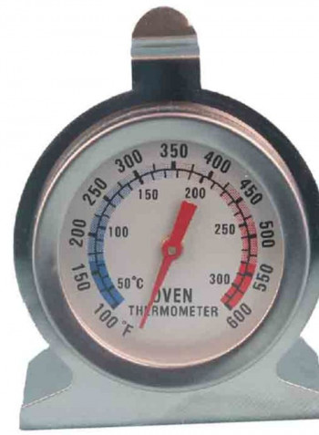 Analogue Oven Thermometer Silver/Beige 10x8x4centimeter