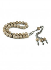 Asian Nanmu Tree Prayer Beads With Sterling Silver Components