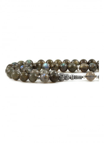 Labradorite Prayer Beads With Sterling Silver Components