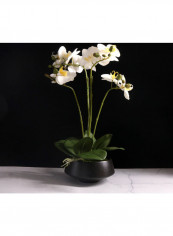 Orchid Simulation Flower with Flowerpot Multicolour 20 x 20 x 41cm