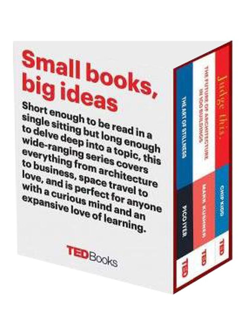 TED Books Box Set: The Art Of Stillness, The Future Of Architecture And Judge This Hardcover