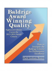 The Pocket Guide To The Baldrige Award Criteria Paperback 17