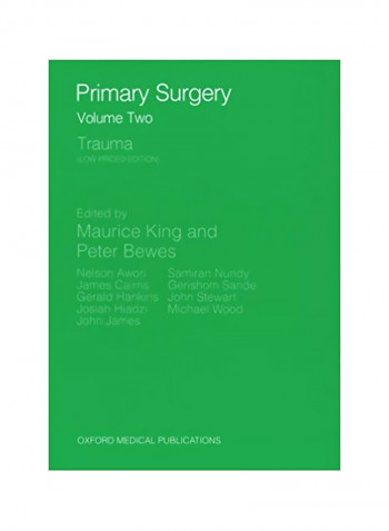 Primary Surgery :Trauma Paperback