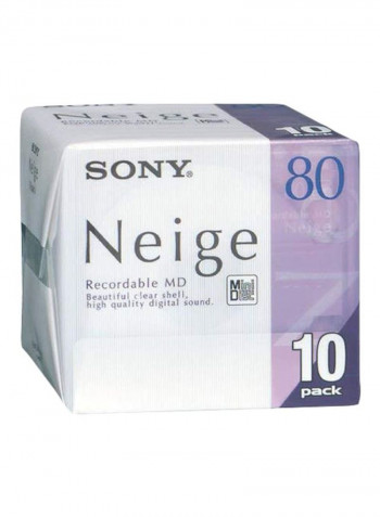 10-Piece Neige Mini Disc Set 10MDW80NED