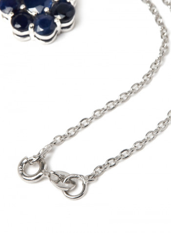 Silver Stone Studded Pendant