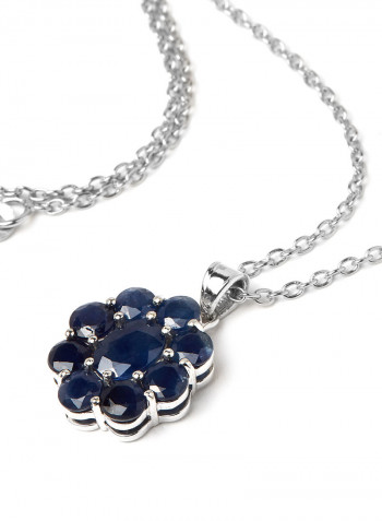Silver Stone Studded Pendant