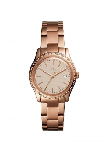 Women's Stainless Steel Analog Wrist Watch BQ3374