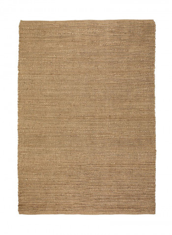 Rectangular Cotton Rug Brown 140x200cm