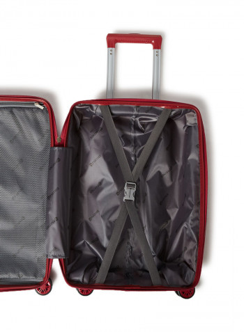 3 Piece Hardside Luggage Travel Trolley Bag Set Red