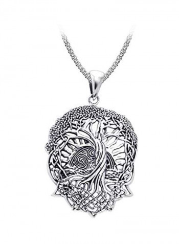 925 Sterling Silver Celtic Knot Tree Of Life Pendant Necklace