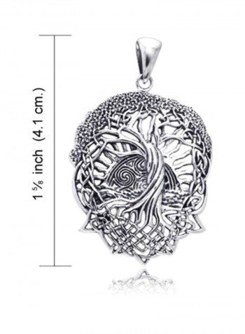 925 Sterling Silver Celtic Knot Tree Of Life Pendant Necklace