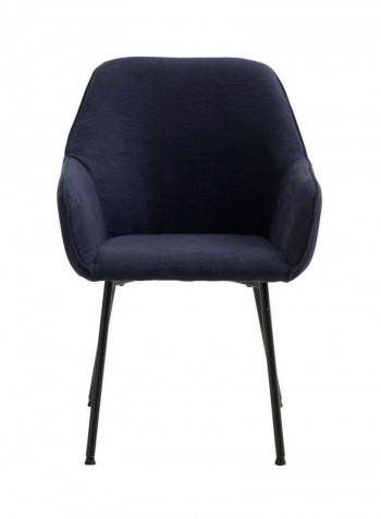 Hadrup Dining Chair Dark Blue/Black