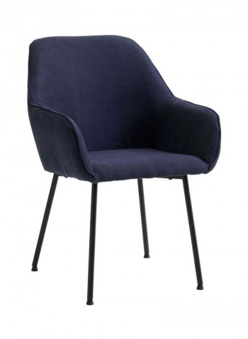 Hadrup Dining Chair Dark Blue/Black