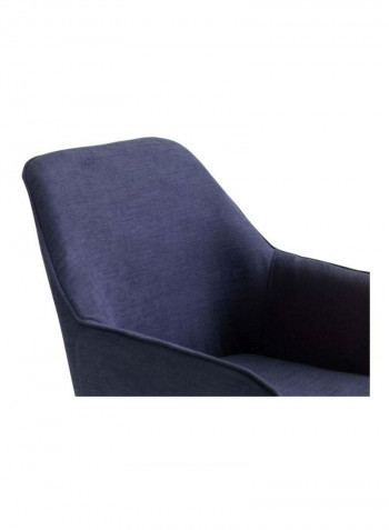 Hadrup Dining Chair Dark Blue/Black