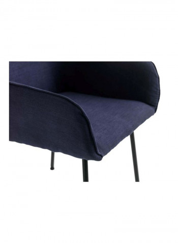 Hadrup Dining Chair Dark Blue/Black