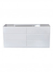Halmstad 6-Drawer Double Dresser White 78 x 160cm
