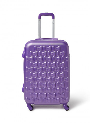 4 Piece Hardside Luggage Set Purple