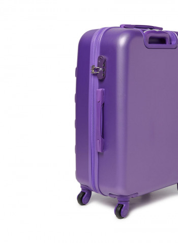 4 Piece Hardside Luggage Set Purple