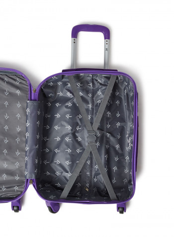 4 Piece Hardside Luggage Set Purple