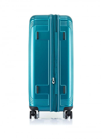 Hypebeast Spinner Luggage Trolley Teal Blue
