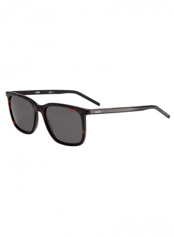 Men's Full Rim Rectangular Shaped Sunglasses - Lens Size: 55 mm