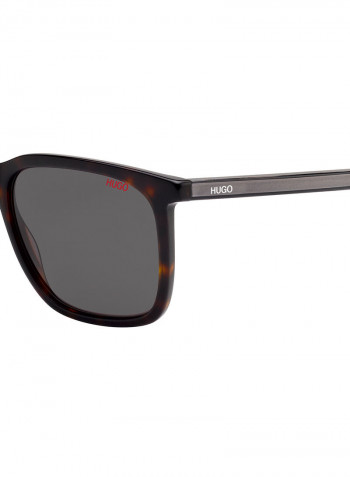 Men's Full Rim Rectangular Shaped Sunglasses - Lens Size: 55 mm