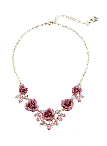Glitter Rose Necklace