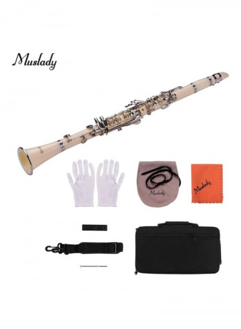 17-Key Clarinet Bb Flat With Accessories