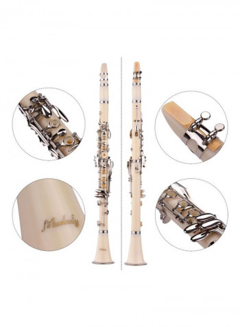17-Key Clarinet Bb Flat With Accessories