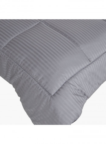 9-Piece Hamilton BIAB Super King Comforter Set Cotton Grey Comforter (240x240) Cm, Filled Cushion (40x40) Cm, Filled Cushion (30x50)cm