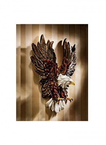 Eagle Wall Sculpture White/Yellow/Red 12x4.5x15inch