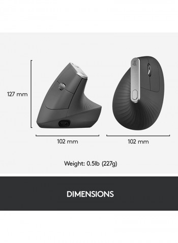 MX Vertical Advanced Ergonomic Mouse Graphite