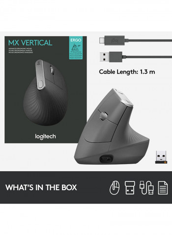 MX Vertical Advanced Ergonomic Mouse Graphite