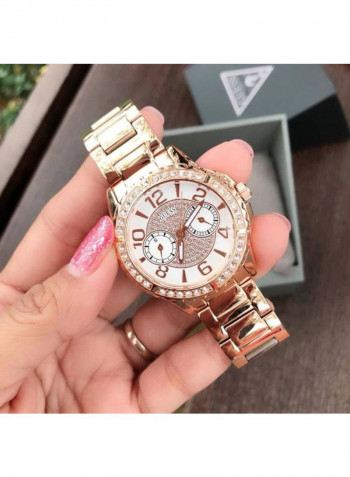 Women's Water Resistant Stainless Steel Analog Watch W0705L3