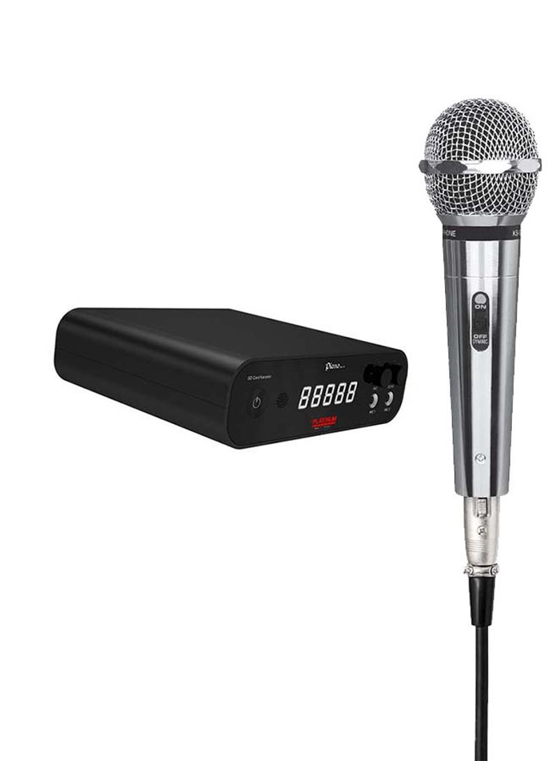 Karaoke Machine With Corded Microphone P1 Black