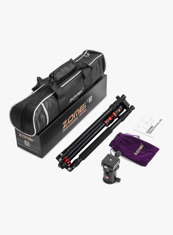 Professional M8 Tripod With Ball Head Black/Red