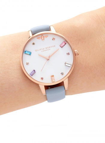 Women's Leather Analog Wrist Watch OB16RB12