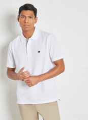 Collar Neck Polo White